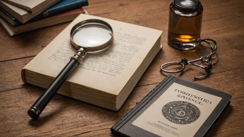 forensic science, mystery novels, crime fiction, literary techniques, character development, plot integration, reading recommendations