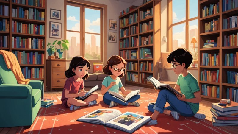 graphic novels, children's reading skills, literacy, visual storytelling, reluctant readers, literature
