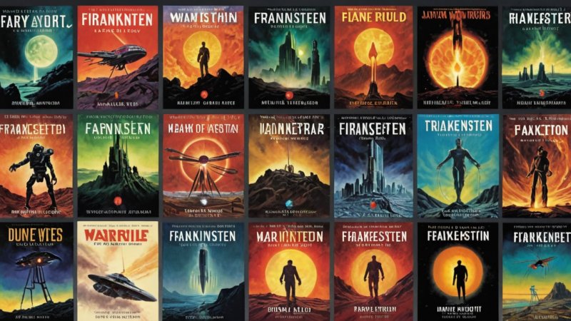 classic science fiction, science fiction novels, Mary Shelley, H.G. Wells, Aldous Huxley, Ray Bradbury, Frank Herbert