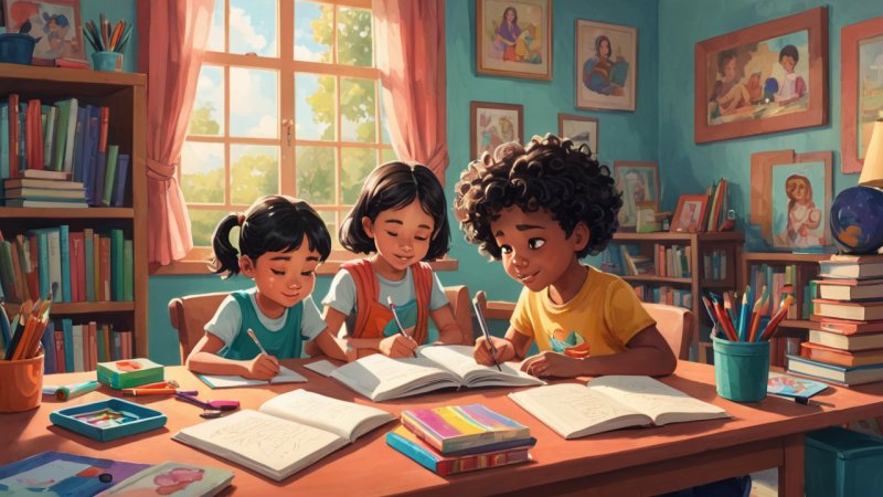 encourage children to write, children's writing tips, inspire young writers, writing activities for kids, storytelling for children